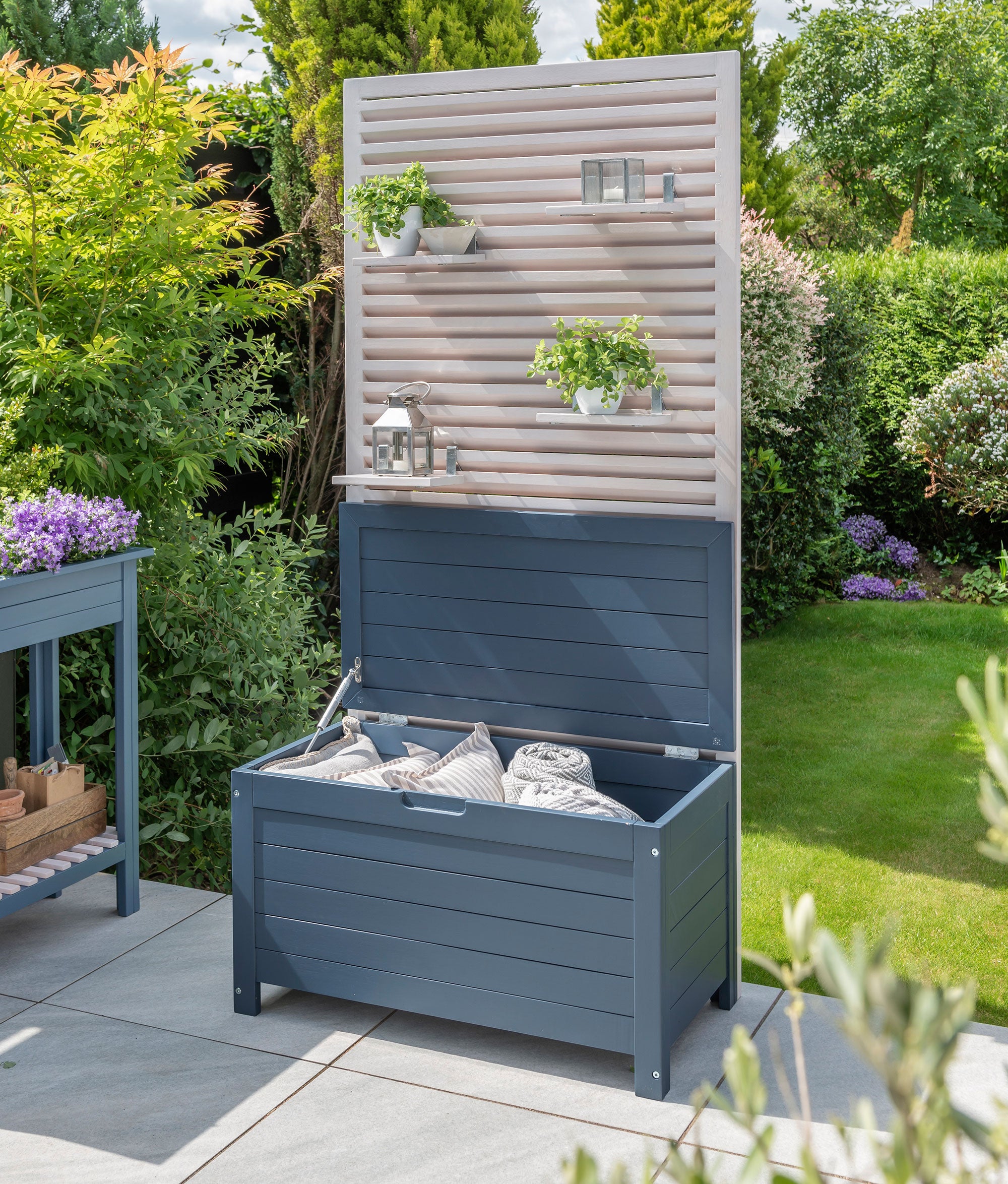 Garden seat storage box sale