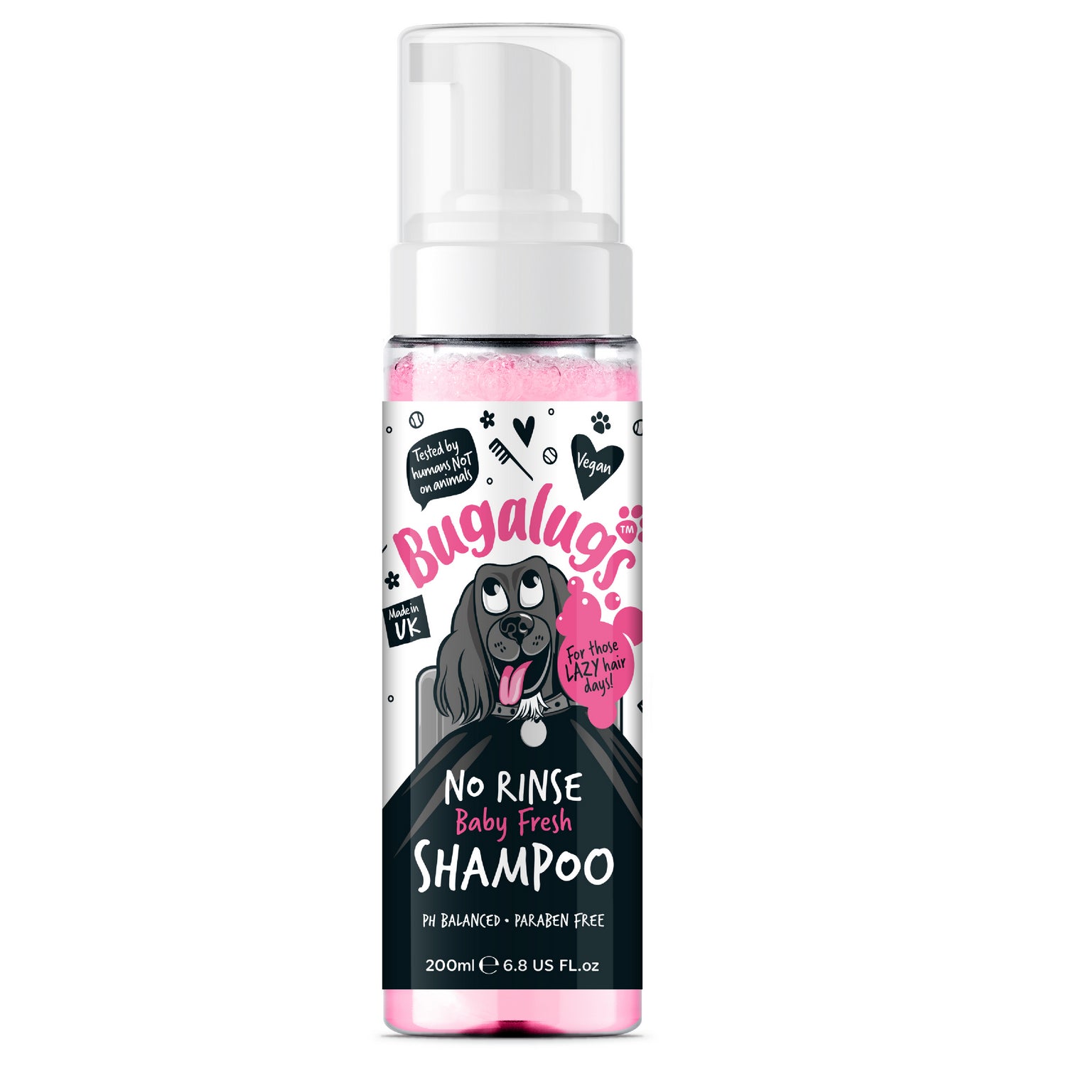 Bugalugs Baby Fresh NO RINSE Dog Shampoo_Bottle Front.jpg