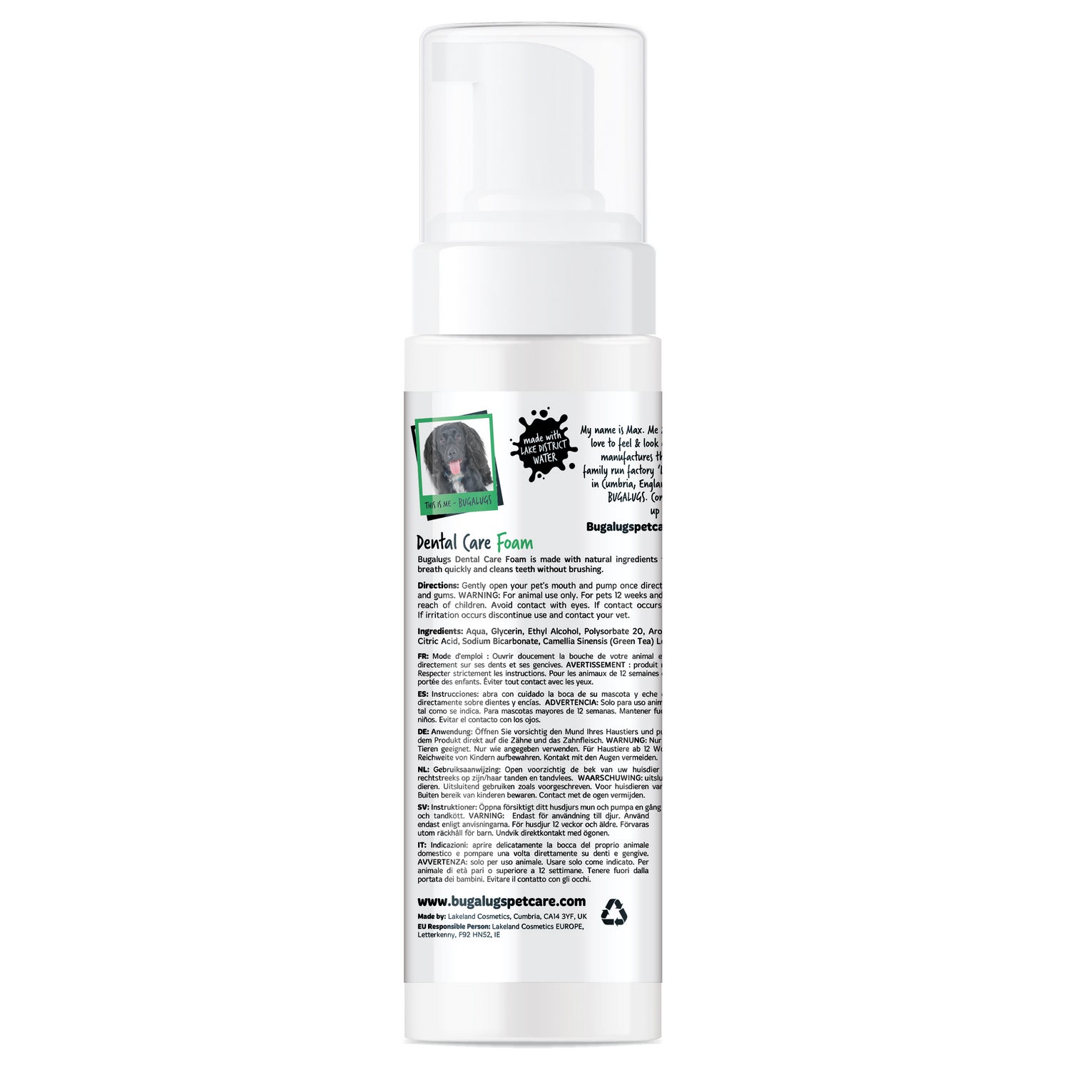 Bugalugs Dental Foam 200ml Dog Cat Secondary images_Back.jpg