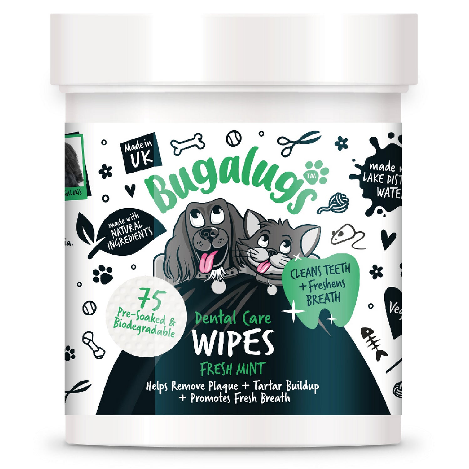 Bugalugs Dental Wipes 75 Dog Cat Secondary images_Front.jpg