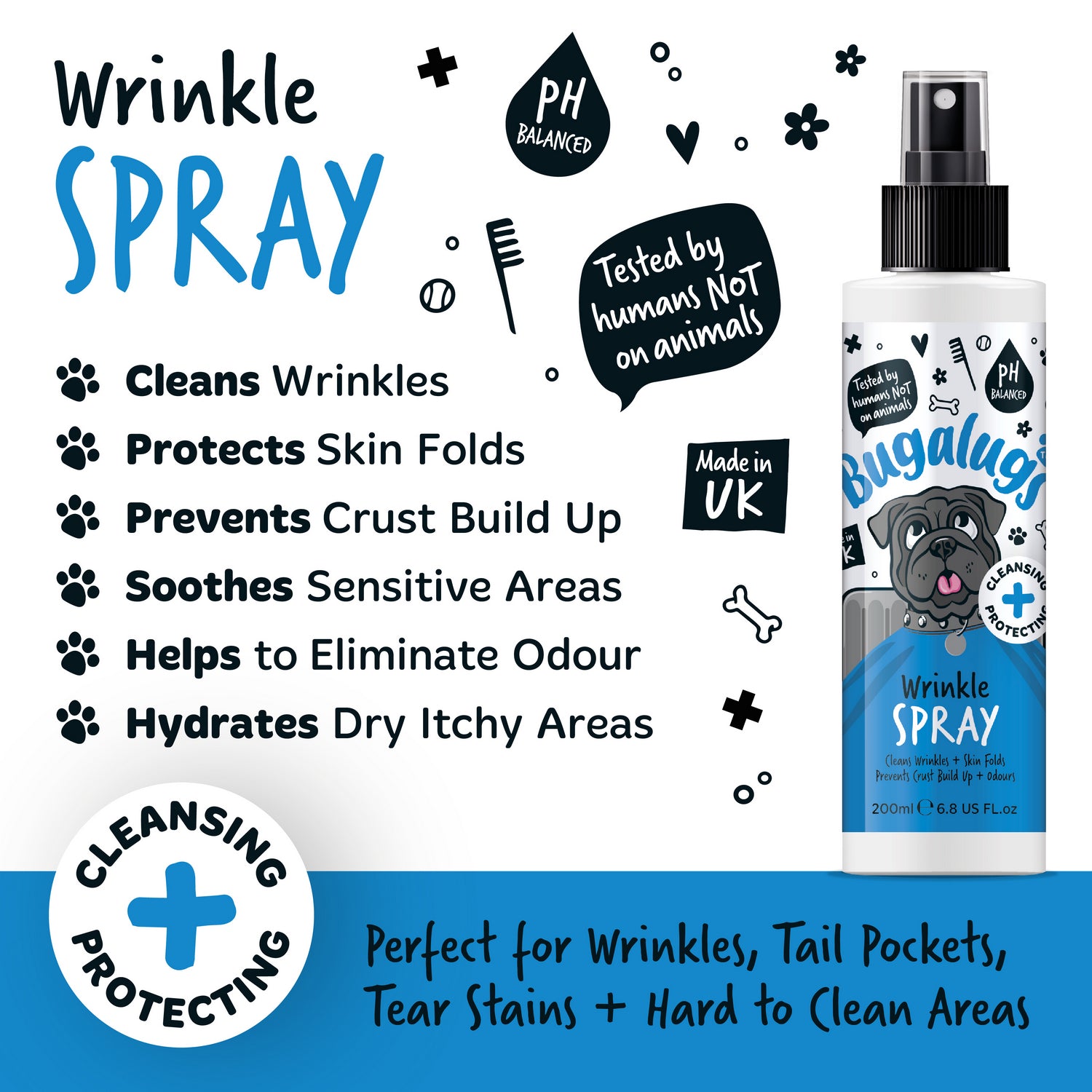 Bugalugs Wrinkle Spray 200ml Secondary Images_Paw points .jpg