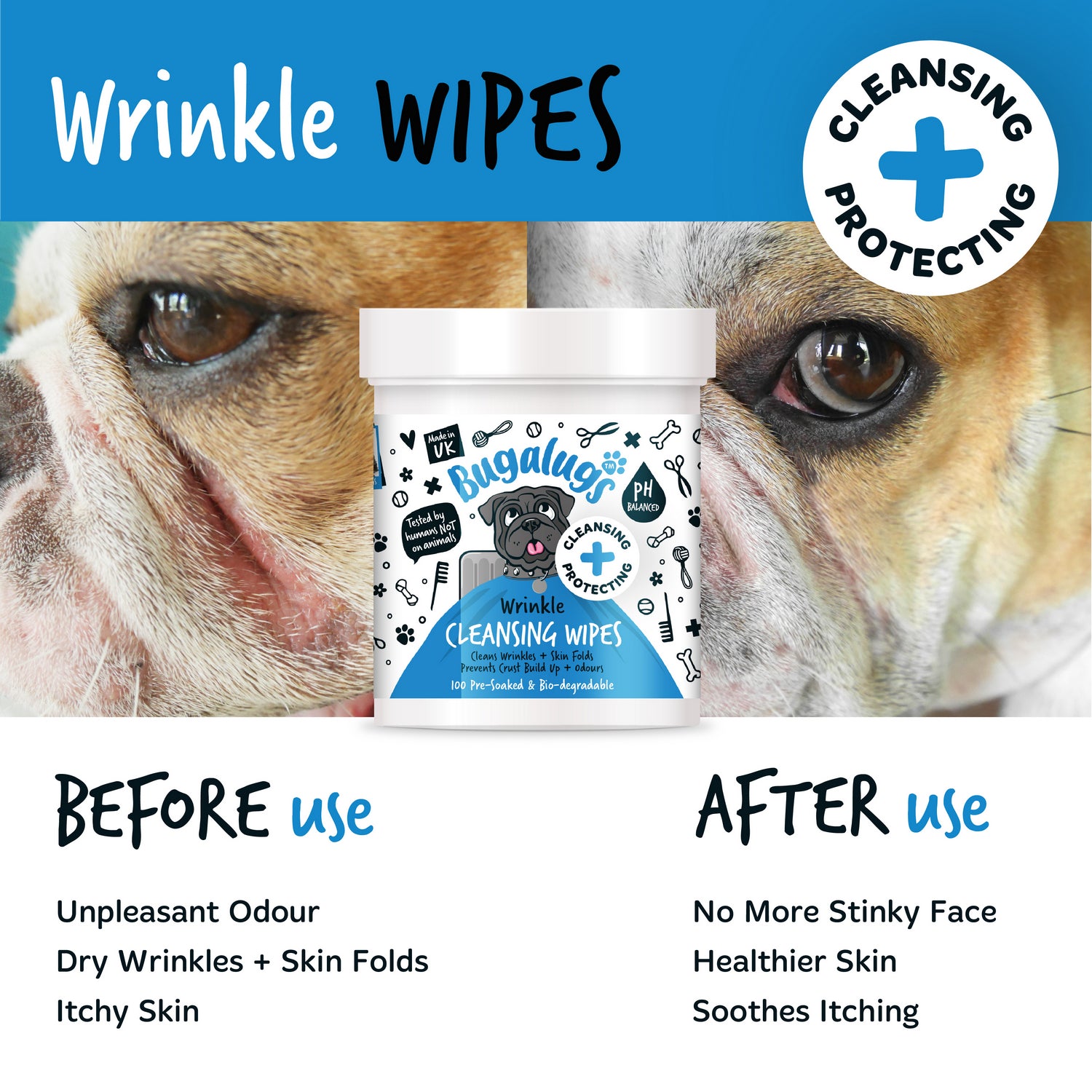 Bugalugs Wrinkle Wipes 100 Secondary Images_Before After.jpg