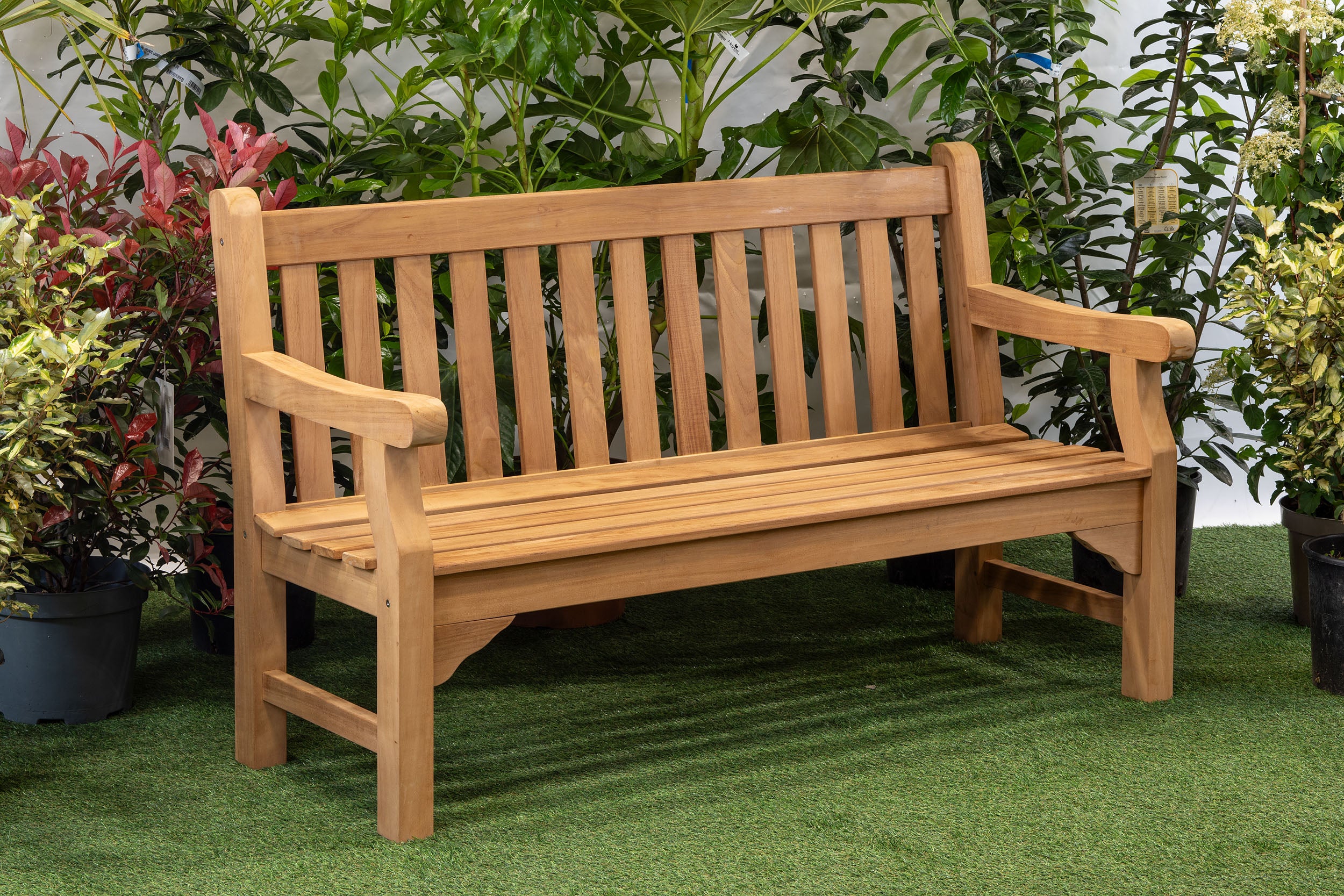 3 seater garden bench hardwood sale